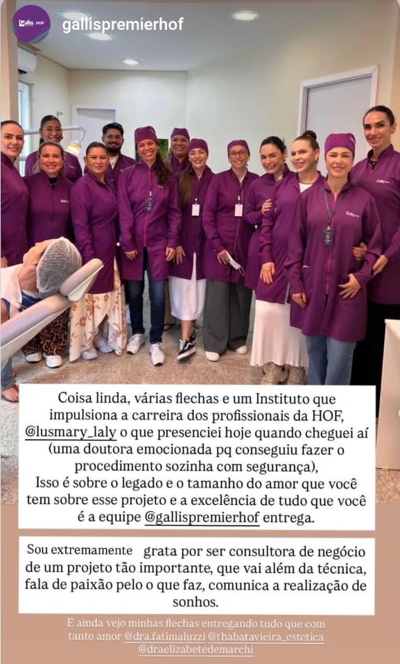 Dra Elizabete De Marchi deu aulas sobre harmonização facial | Clínica de Estética Elizabete De Marchi Dra Elizabete De Marchi curso de aperfeicoamento em preenchedores faciais Joinville 2026 a